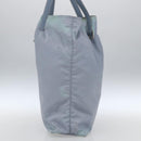PRADA Hand Bag Nylon Light Blue Silver Auth mr1874-4