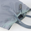 PRADA Hand Bag Nylon Light Blue Silver Auth mr1874-6