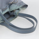 PRADA Hand Bag Nylon Light Blue Silver Auth mr1874-7