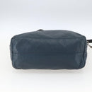 PRADA Tote Bag Leather Navy Silver Auth mr1876-5