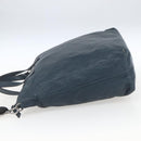 PRADA Tote Bag Leather Navy Silver Auth mr1876-3