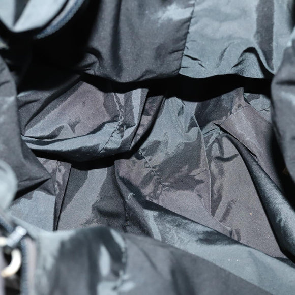 PRADA Sports Hand Bag Nylon 2way Black Silver Auth mr1877