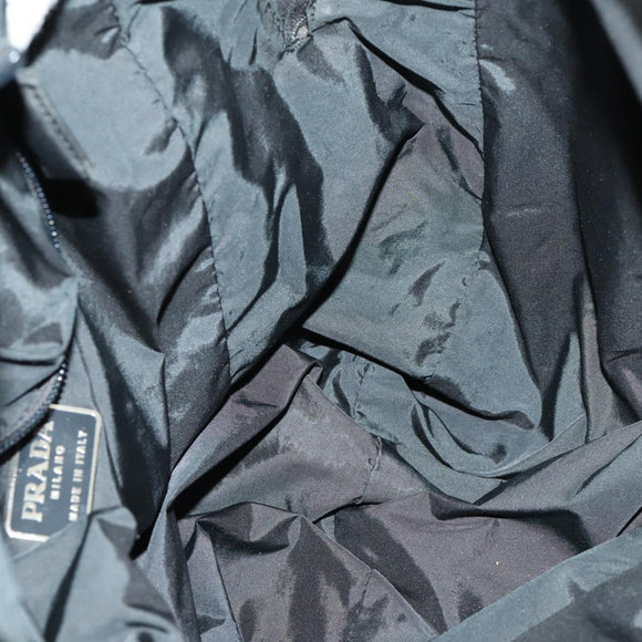 PRADA Sports Hand Bag Nylon 2way Black Silver Auth mr1877