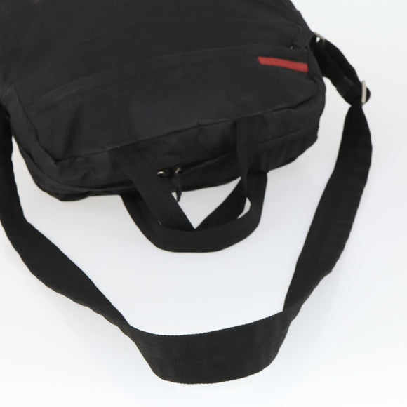 PRADA Sports Hand Bag Nylon 2way Black Silver Auth mr1877