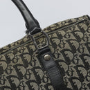 Christian Dior Trotter Canvas Boston Bag Black Silver Auth mr1878-15