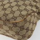 GUCCI GG Canvas Jackie Hand Bag Beige Gold 145817 Auth mr1884-9