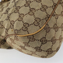 GUCCI GG Canvas Jackie Hand Bag Beige Gold 145817 Auth mr1884-14