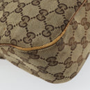 GUCCI GG Canvas Jackie Hand Bag Beige Gold 145817 Auth mr1884-16