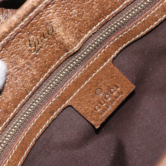 GUCCI GG Canvas Jackie Hand Bag Beige Gold 145817 Auth mr1884