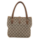 GUCCI GG Canvas Jackie Hand Bag Beige Gold 145817 Auth mr1884-2