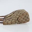 GUCCI GG Canvas Jackie Hand Bag Beige Gold 145817 Auth mr1884-4