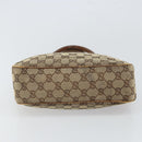GUCCI GG Canvas Jackie Hand Bag Beige Gold 145817 Auth mr1884-5