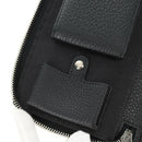 FENDI Selleria Double Zip Organizer Geldbörse Leder Schwarz Silber Auth mr1886V-22