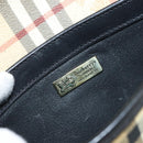 Burberrys Nova Check Clutch Bag PVC Beige Auth mr1890-11