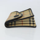 Burberrys Nova Check Clutch Bag PVC Beige Auth mr1890-4