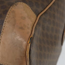 CELINE Macadam Canvas Boston Bag PVC Leather Brown Gold Auth mr1894-15