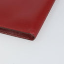 HERMES Clutch Bag Leather Red Auth mr1895-16