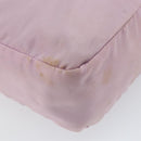 PRADA Shoulder Bag Nylon Pink Silver Auth mr1900-16