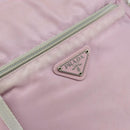 PRADA Shoulder Bag Nylon Pink Silver Auth mr1900-17