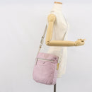 PRADA Shoulder Bag Nylon Pink Silver Auth mr1900-25