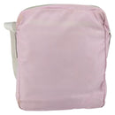 PRADA Shoulder Bag Nylon Pink Silver Auth mr1900-2