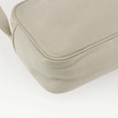 CELINE Shoulder Bag Leather White Gold Auth mr1912-16