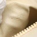 CELINE Shoulder Bag Leather White Gold Auth mr1912-12