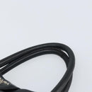 PRADA Ribbon Hand Bag Nylon Leather Black Silver Auth mr1914-8