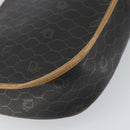 Christian Dior Honeycomb Canvas Shoulder Bag Black Gold Auth mr1916-13