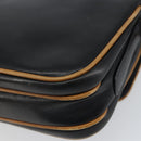 CELINE Shoulder Bag Leather Black Gold Auth mr1919-15