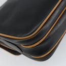 CELINE Shoulder Bag Leather Black Gold Auth mr1919-16