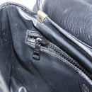 CELINE Shoulder Bag Leather Black Gold Auth mr1919-21