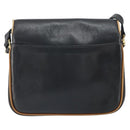 CELINE Shoulder Bag Leather Black Gold Auth mr1919-2