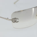 CHANEL Sunglasses plastic Silver 4017-D CC Auth mr1920V-8