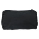 PRADA Pouch Nylon Black Silver Auth mr1921-2