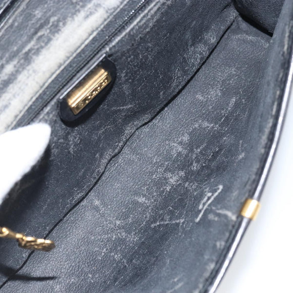GUCCI Micro GG Supreme Shoulder Bag PVC Black Gold 004 14 0264 Auth mr1924