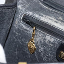 GUCCI Micro GG Supreme Shoulder Bag PVC Black Gold 004 14 0264 Auth mr1924-21