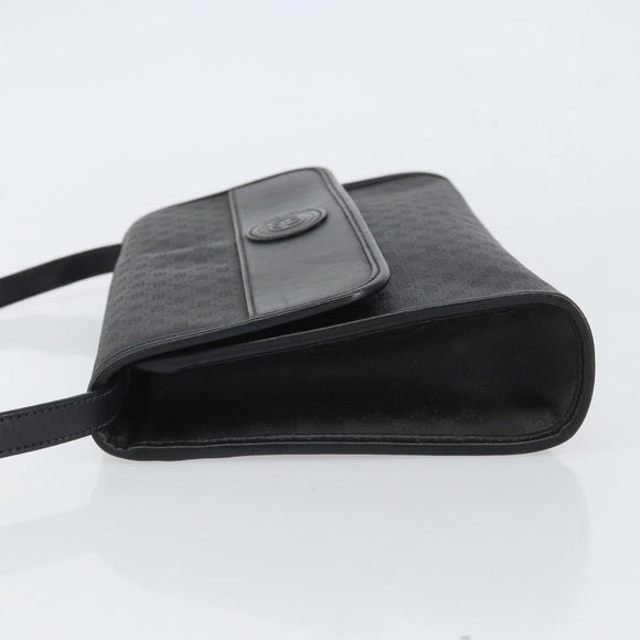GUCCI Micro GG Supreme Shoulder Bag PVC Black Gold 004 14 0264 Auth mr1924