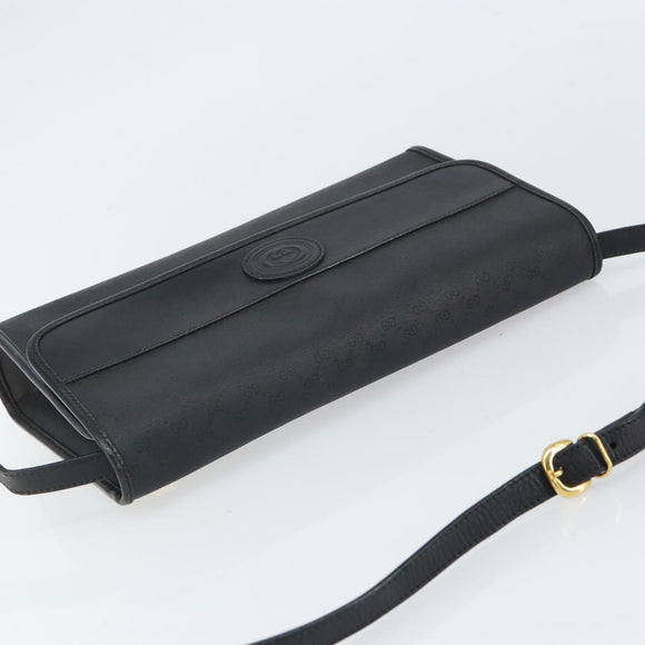 GUCCI Micro GG Supreme Shoulder Bag PVC Black Gold 004 14 0264 Auth mr1924