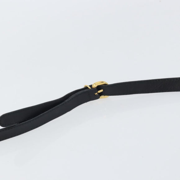 GUCCI Micro GG Supreme Shoulder Bag PVC Black Gold 004 14 0264 Auth mr1924