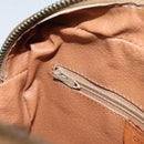 CELINE Macadam Canvas Shoulder Bag PVC Leather Brown Gold Auth mr1926-22