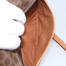 CELINE Macadam Canvas Shoulder Bag PVC Leather Brown Gold Auth mr1926-23