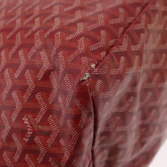 GOYARD Fischgrätmuster Saint Louis GM Tragetasche PVC Rot Auth mr1936