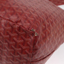 GOYARD Fischgrätmuster Saint Louis GM Tragetasche PVC Rot Auth mr1936-18