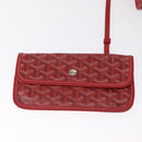 GOYARD Fischgrätmuster Saint Louis GM Tragetasche PVC Rot Auth mr1936-21