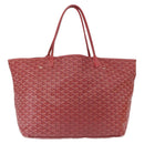 GOYARD Fischgrätmuster Saint Louis GM Tragetasche PVC Rot Auth mr1936-13