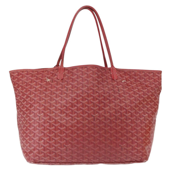 GOYARD Fischgrätmuster Saint Louis GM Tragetasche PVC Rot Auth mr1936