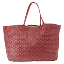 GOYARD Fischgrätmuster Saint Louis GM Tragetasche PVC Rot Auth mr1936-4
