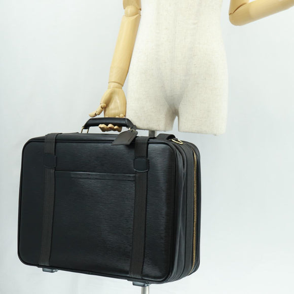 LOUIS VUITTON Epi Satellite 53 Trunk SPO Black LV Auth mr1937V