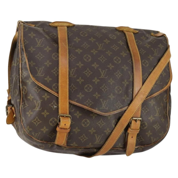 LOUIS VUITTON Monogram Saumur 43 Shoulder Bag M42252 LV Auth mr1947